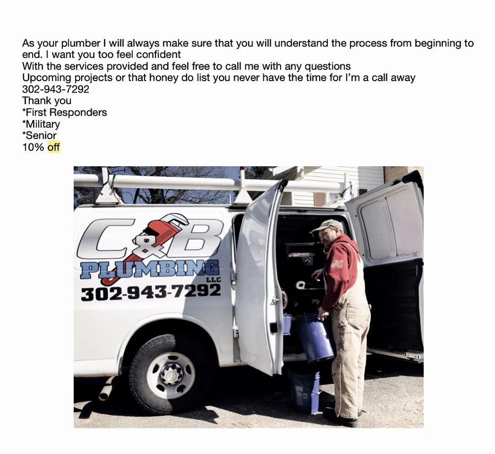 Slide of C&B Plumbing