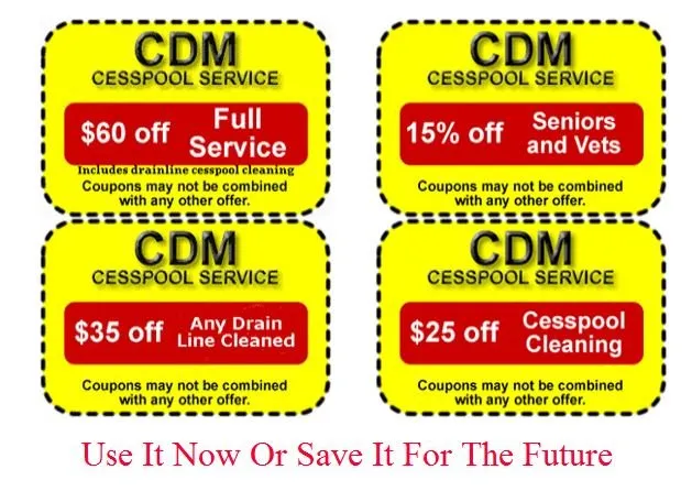 Slide of CDM Cesspool Services