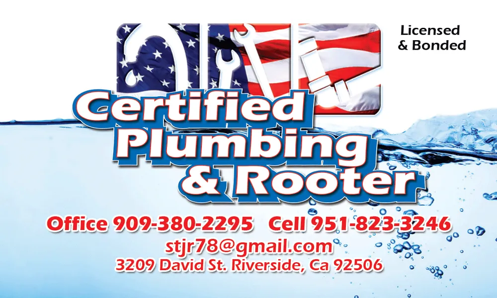 Slide of Certified Plumbing and Rooter