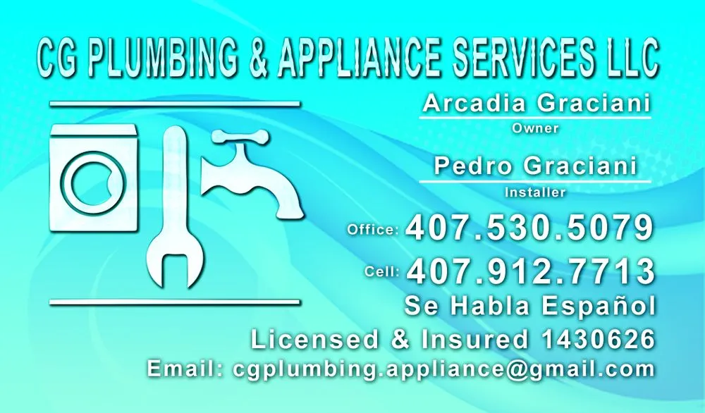 Slide of CG Plumbing & Appliance Services