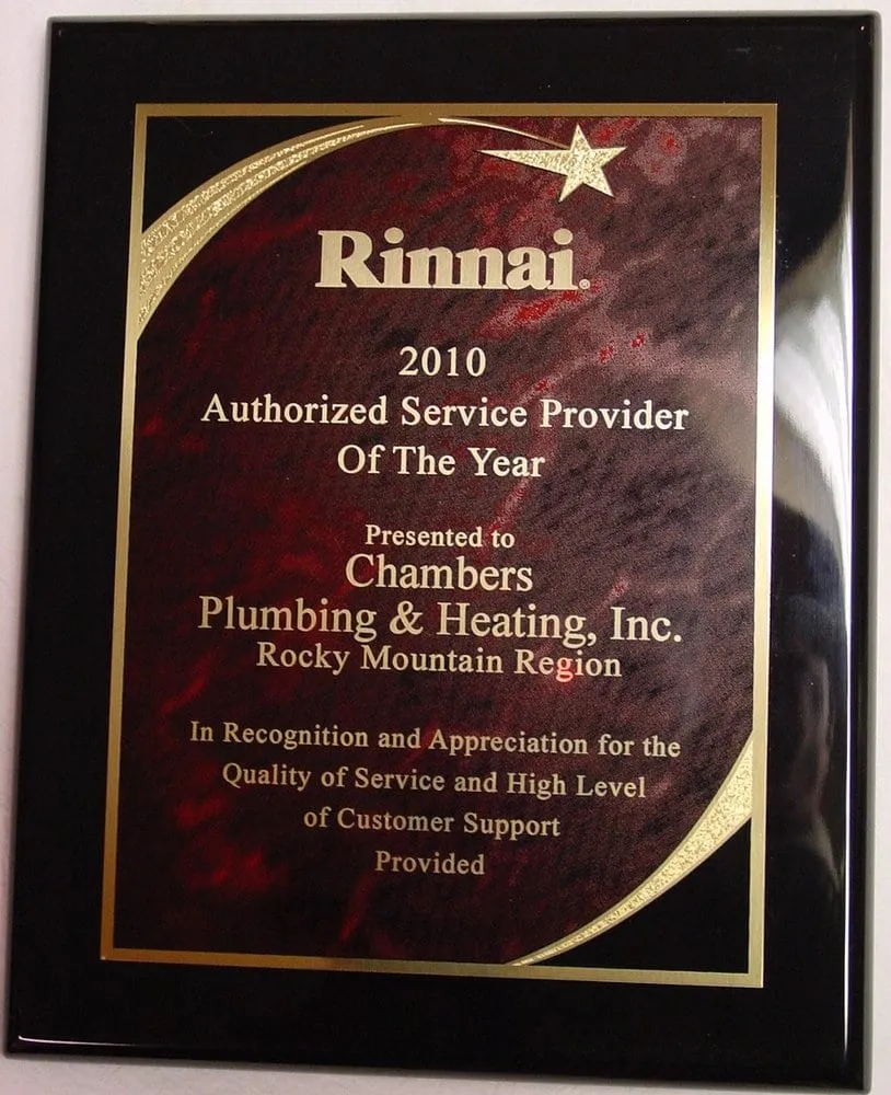 Slide of Chambers' Plumbing, Heating & Air