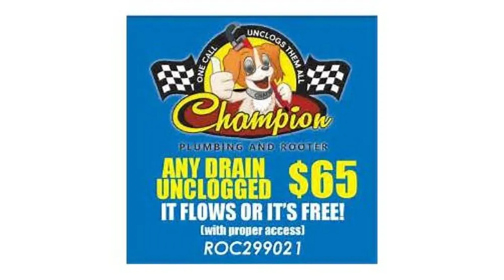 Slide of Champion Plumbing & Rooter