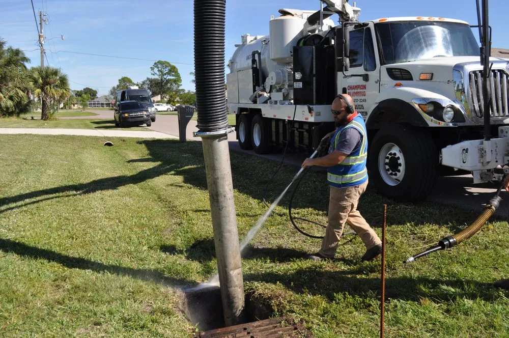 Slide of Champion Plumbing Sewer and Drain