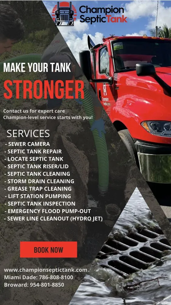 Slide of Champion Septic tank