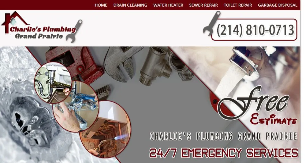 Slide of Charlie's Plumbing Grand Prairie