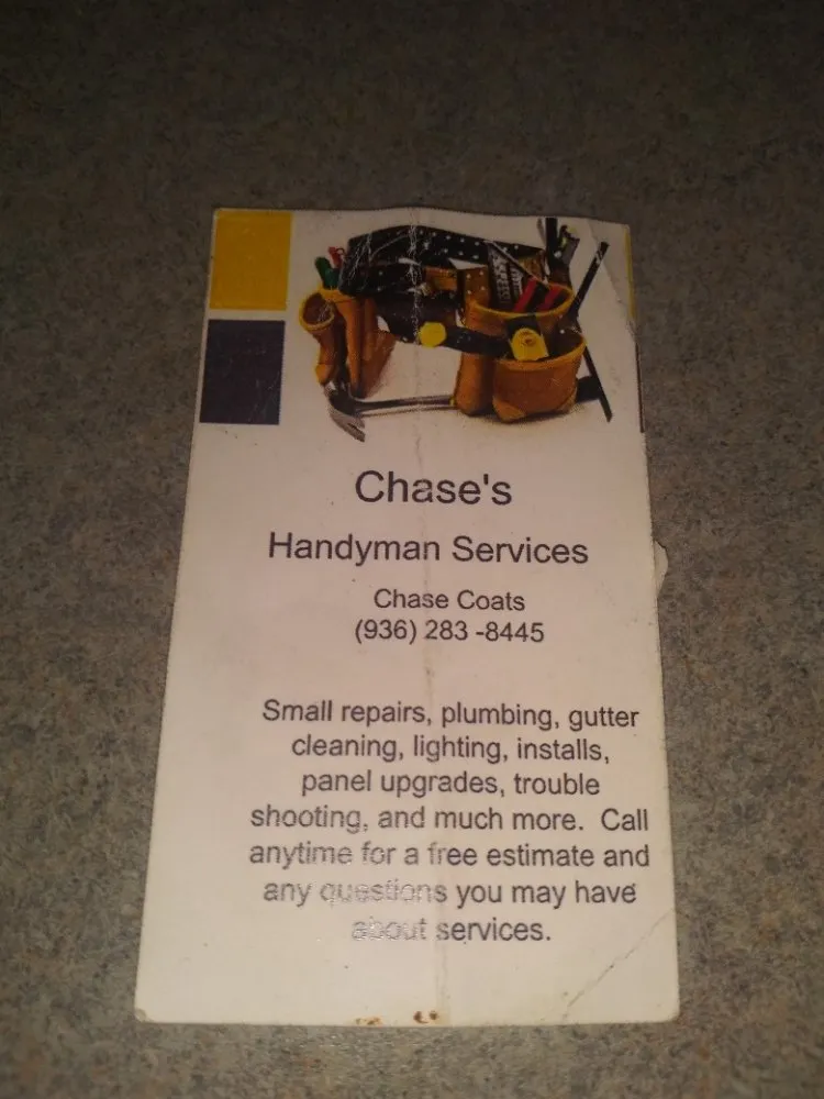 Slide of Chase Handyman Services