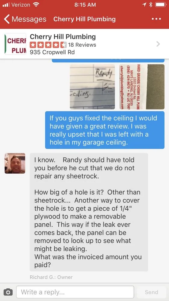 Slide of Cherry Hill Plumbing