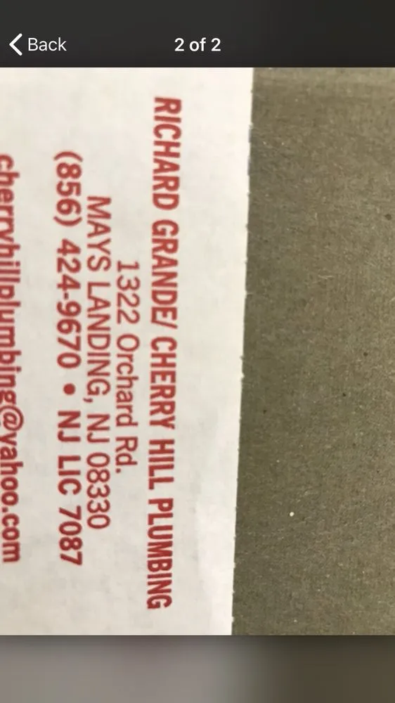 Slide of Cherry Hill Plumbing