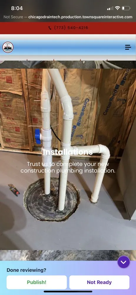 Slide of Chicago Drain Tech