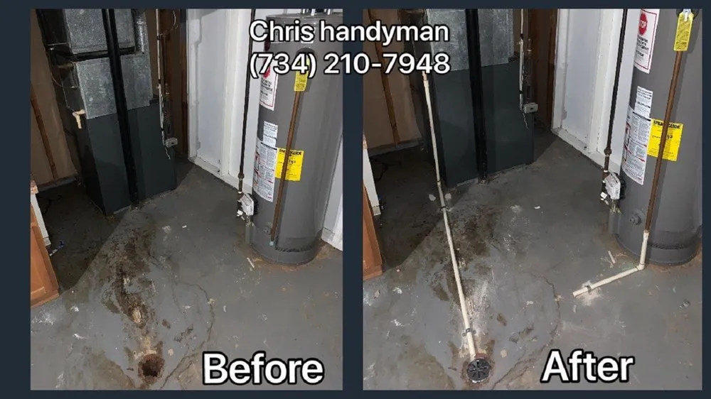 Professional water heater service in Ann Arbor, MI by Chris Handyman, Plumber & Electrician
