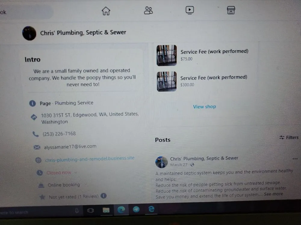 Slide of Chris' Plumbing Remodel And Sewer Specialist