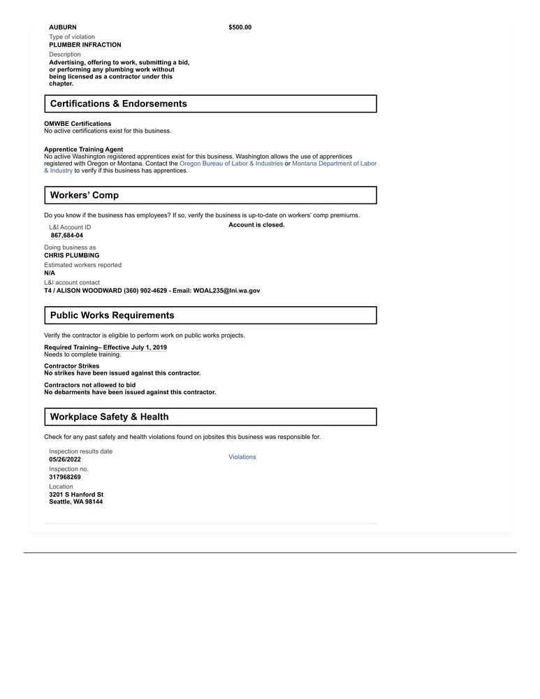 Slide of Chris' Plumbing Remodel And Sewer Specialist