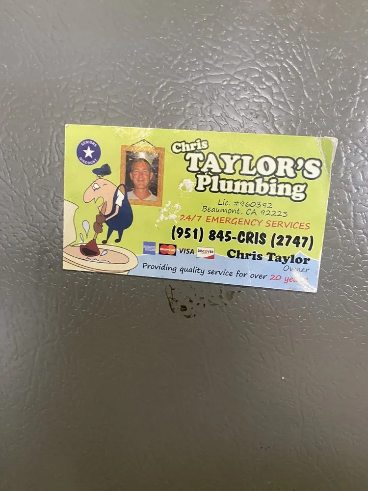 Slide of Chris Taylor's Plumbing