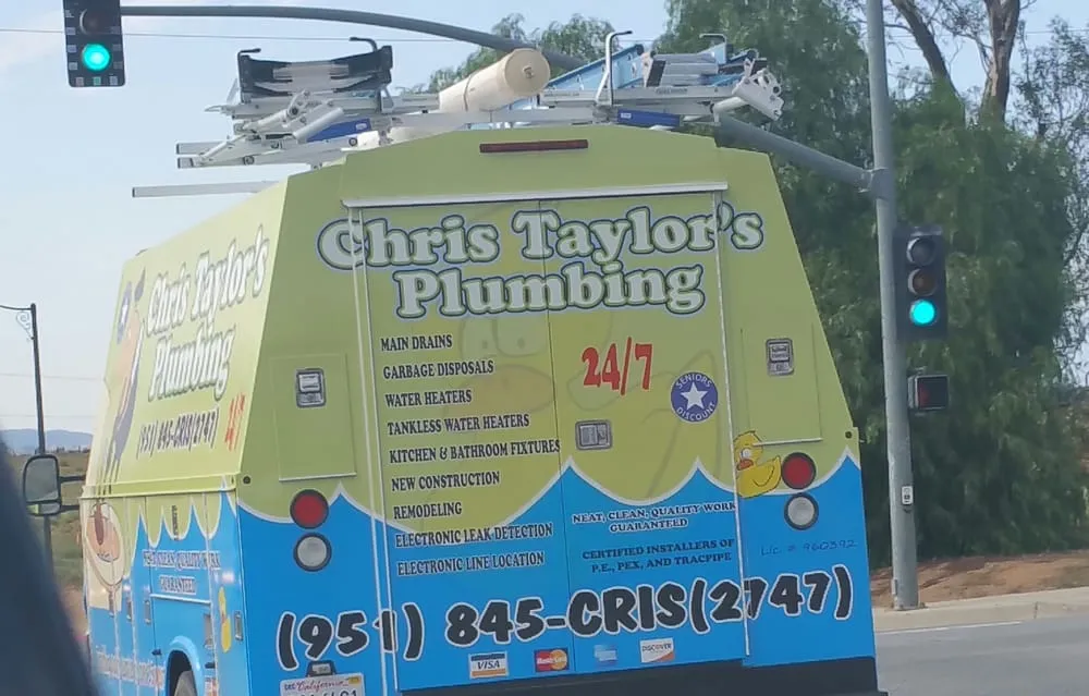 Slide of Chris Taylor's Plumbing