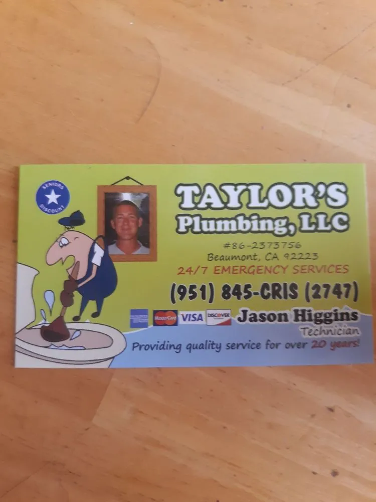 Slide of Chris Taylor's Plumbing