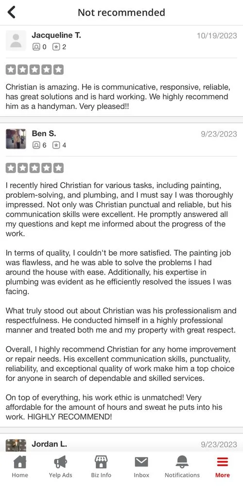 Slide of Christian Handyman