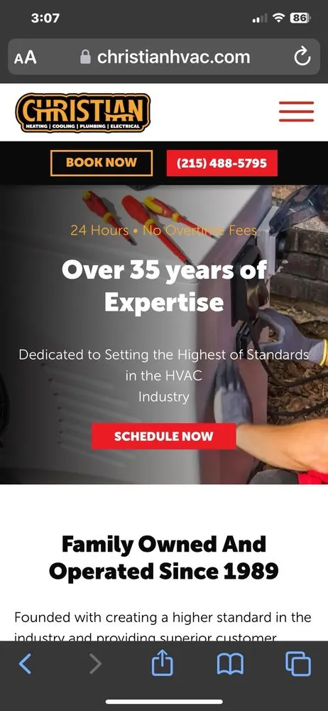 Professional pipe repair for homes in Southampton, PA by Christian Heating & Air Conditioning