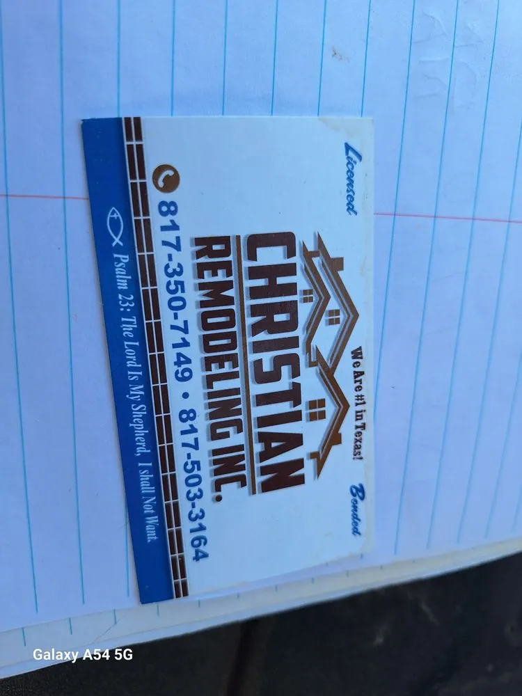 Slide of Christian Remodeling