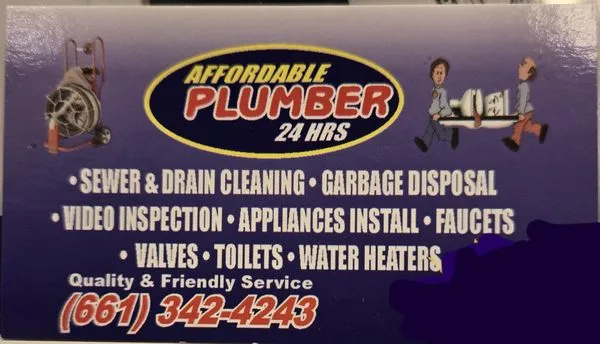 Christian The Affordable Plumber Logo