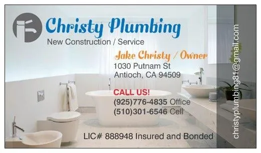 Slide of Christy Plumbing
