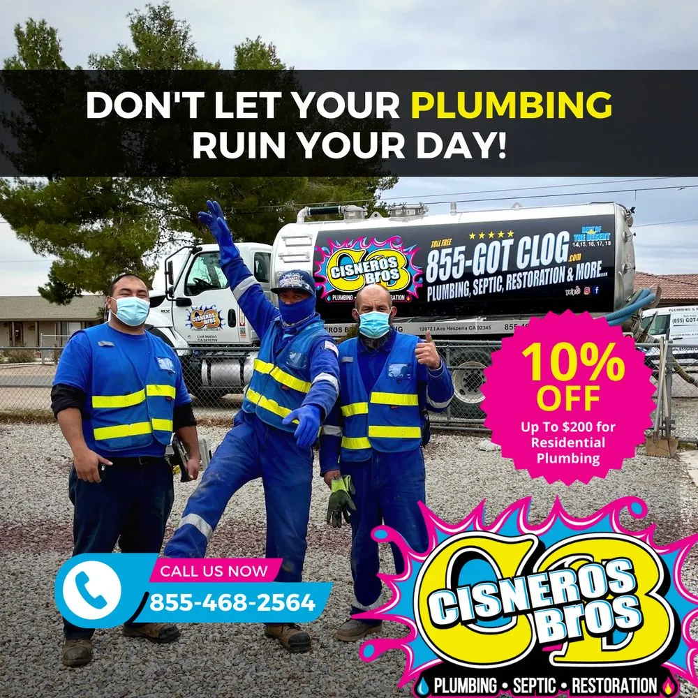 Affordable pipe repair in Rancho Cucamonga, CA by Cisneros Brothers Plumbing, Septic, Restoration & Flood Services