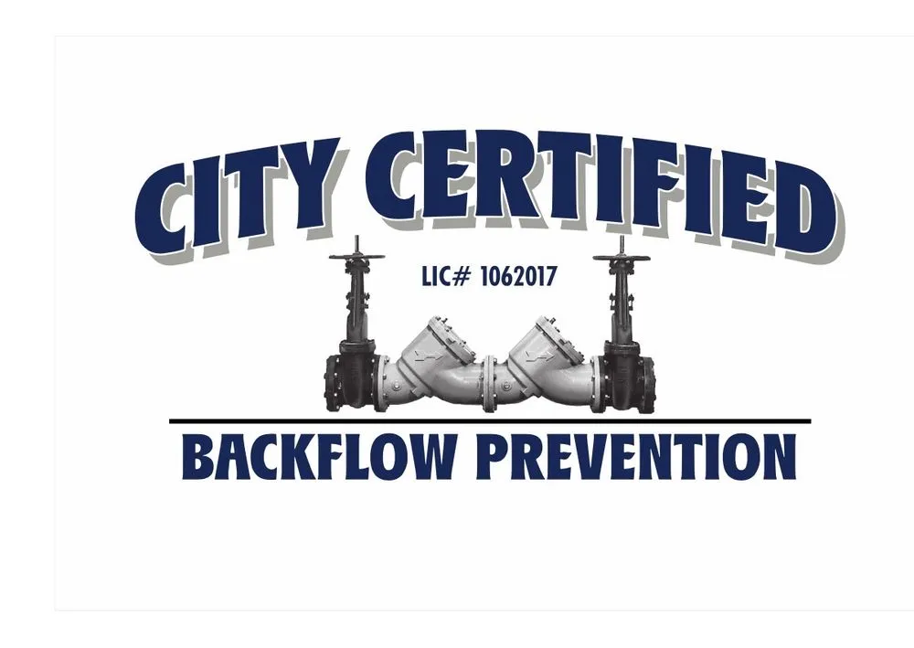 Slide of City Certified Backflow Prevention