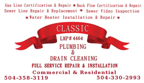 Classic Plumbing & Drain Service Logo