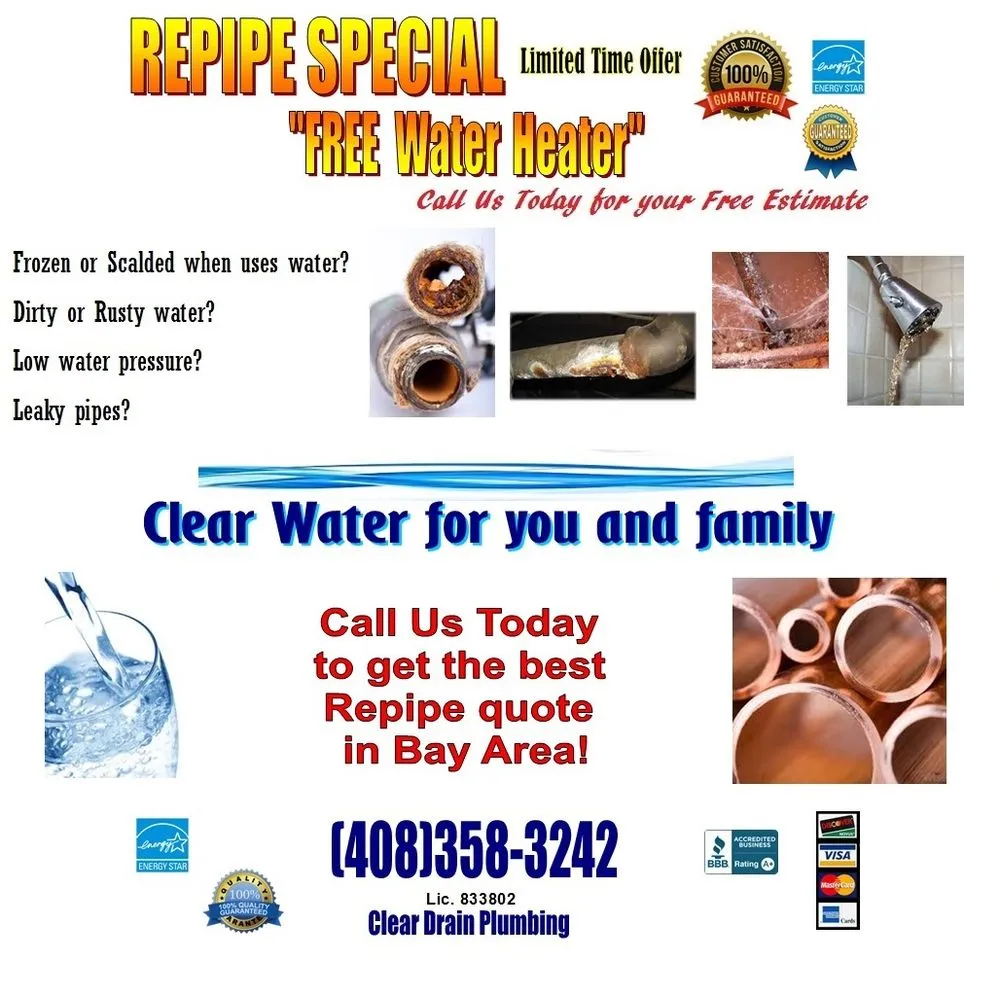 Slide of Clear Drain Plumbing