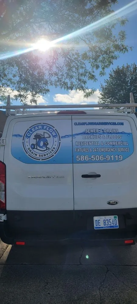 Slide of Clear Flow Drain Cleaning