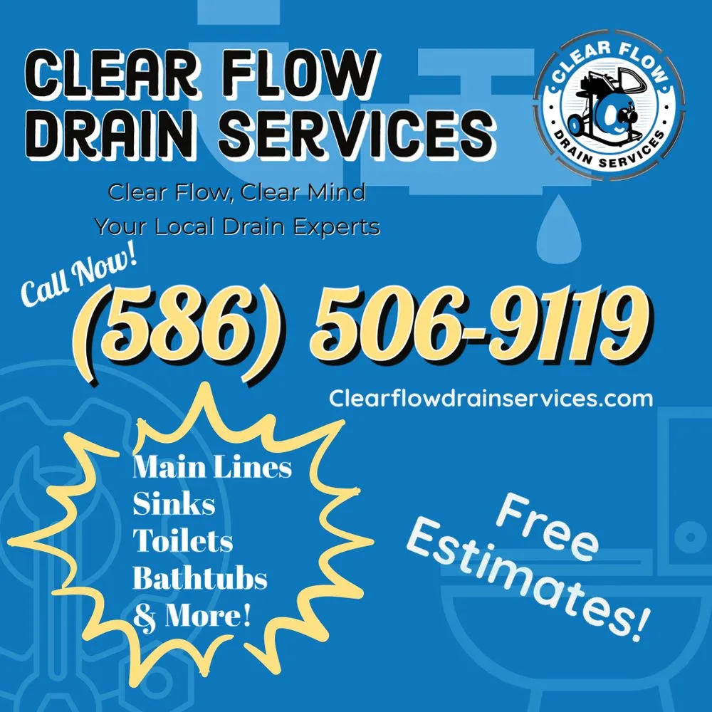 Slide of Clear Flow Drain Cleaning