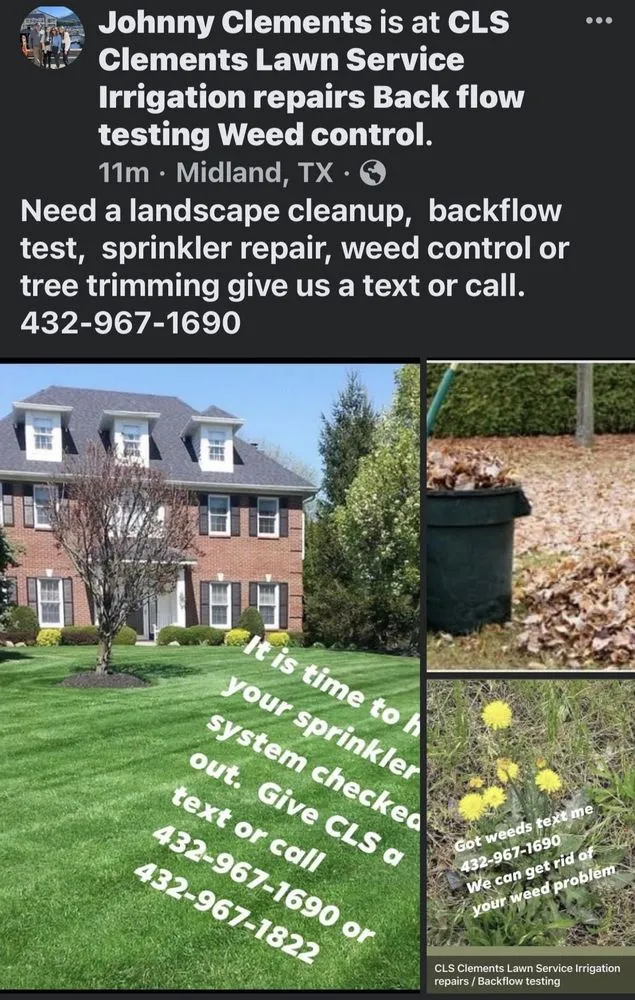 Slide of Clements Lawn Service