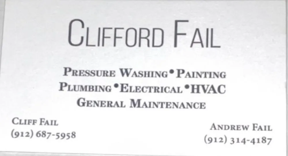 Slide of Clifford Fails General Maintenance