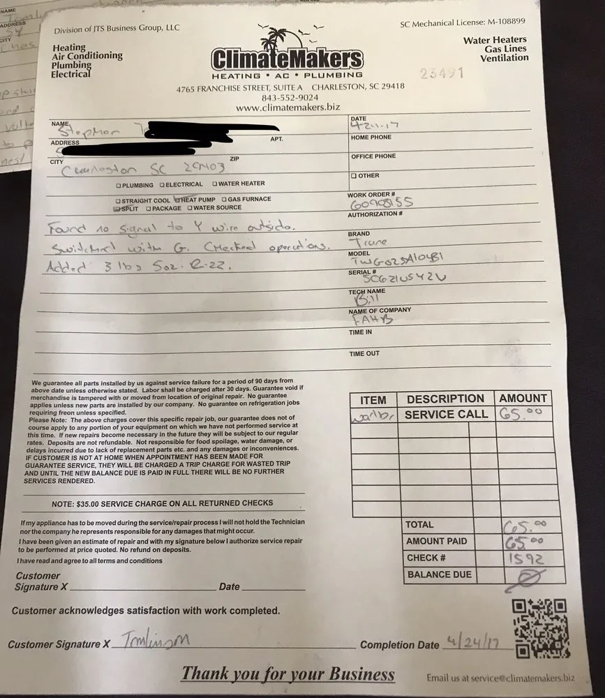 Emergency water heater service experts serving North Charleston, SC - Climate Makers Heating AC & Plumbing