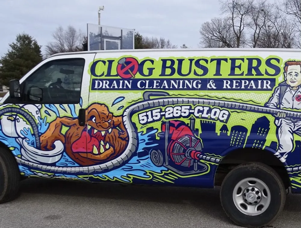 Slide of Clog Busters Drain Cleaning & Repair