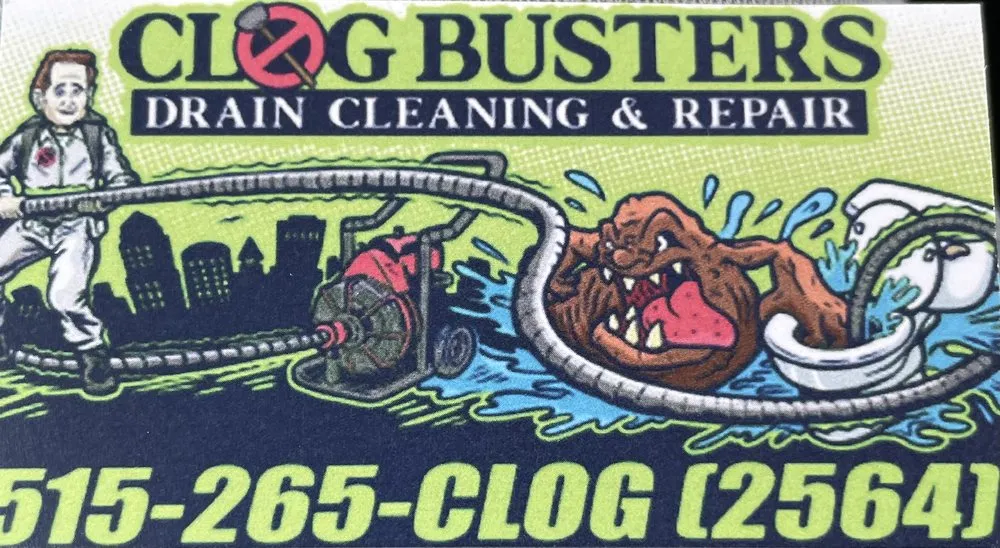 Slide of Clog Busters Drain Cleaning & Repair