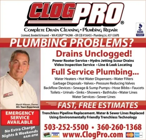 Slide of Clog Pro Plumbing & Drain