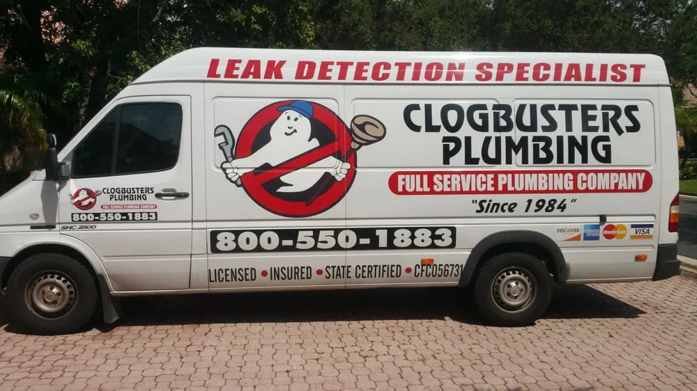 Slide of Clogbusters Plumbing
