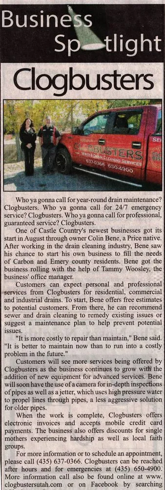 Slide of Clogbusters