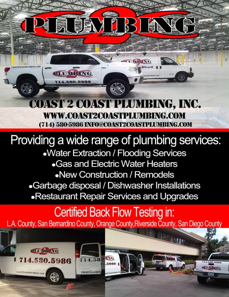 Slide of Coast2Coast Plumbing