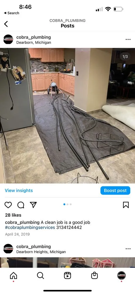 Slide of Cobra Plumbing