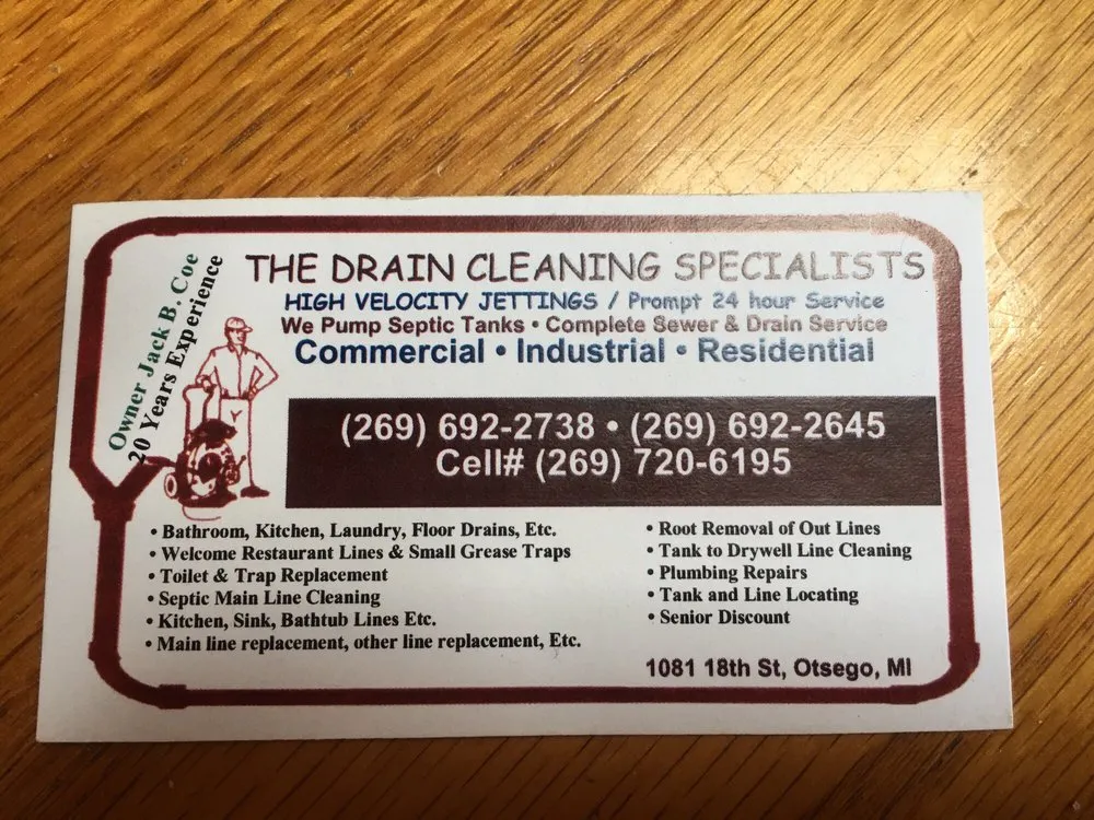 Trusted plumbing repair for homes in Otsego, MI by Coe's Drain Cleaning Specialists