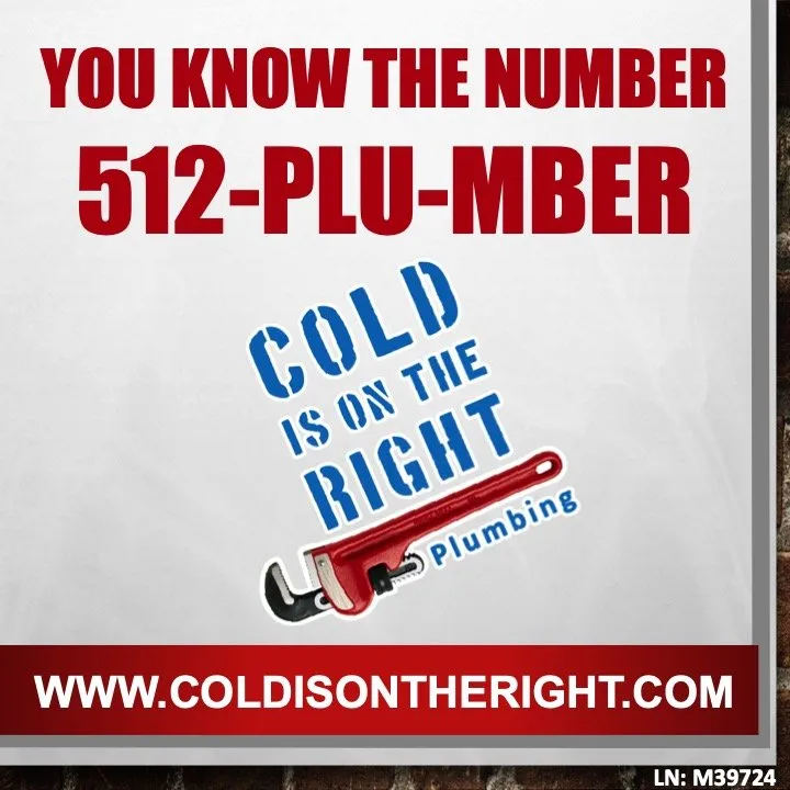 Slide of Cold is on the Right Plumbing