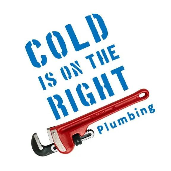 Slide of Cold is on the Right Plumbing