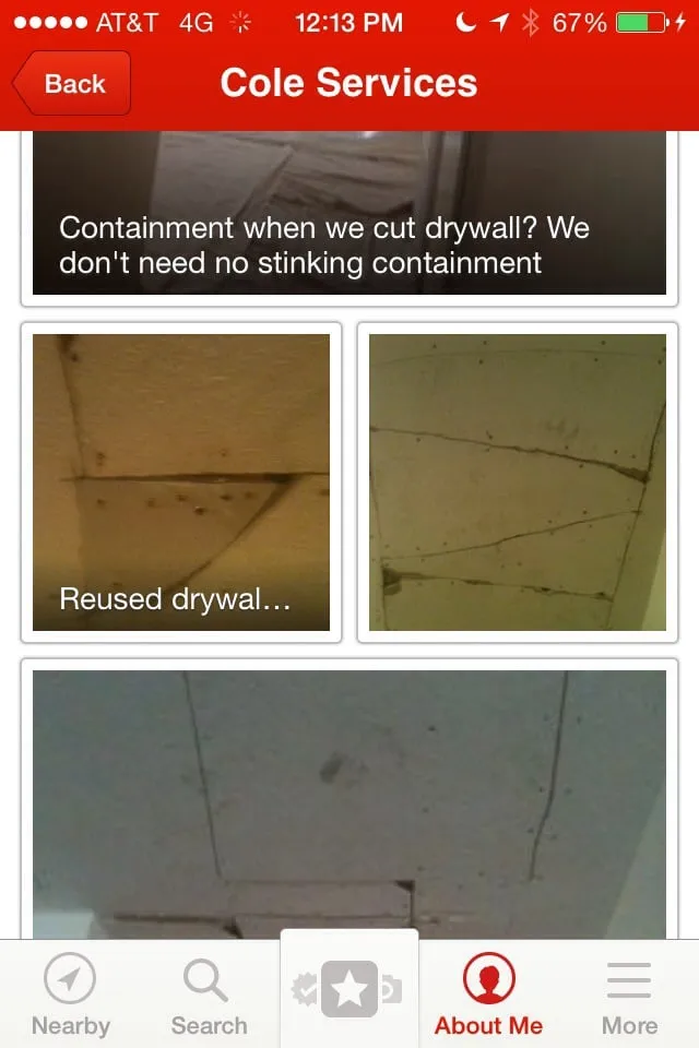 Slide of Cole Services