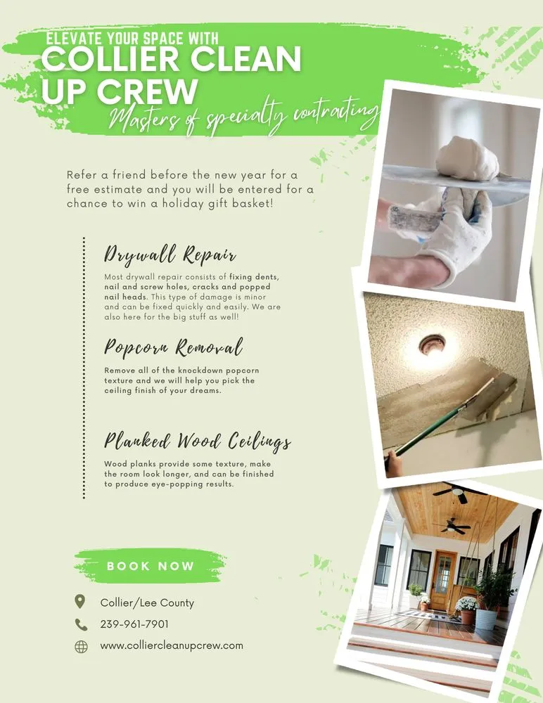 Slide of Collier Clean up Crew