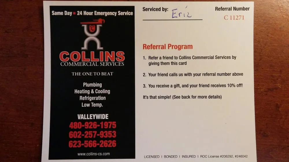 Slide of Collins Commercial Services