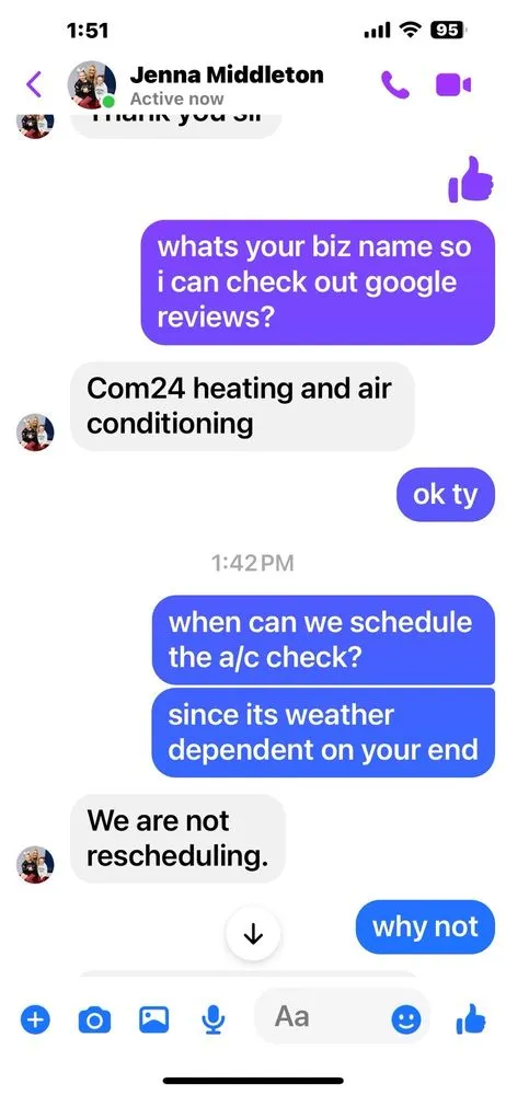 Slide of Com24 Heating And Air Conditioning