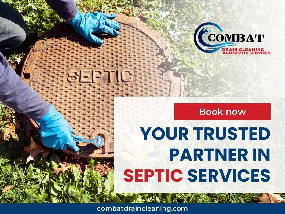 Slide of Combat Drain Cleaning and Septic Services