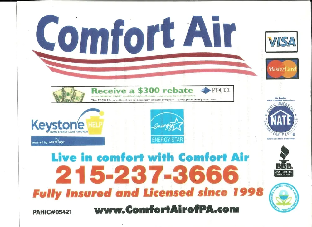 Slide of Comfort Air