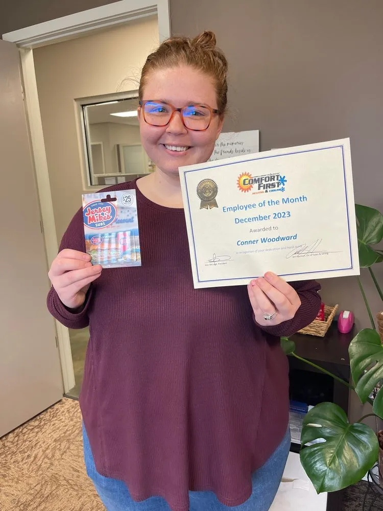 Slide of Comfort First Heating and Cooling